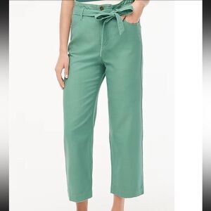 Women's Green Tie-Waist Pants